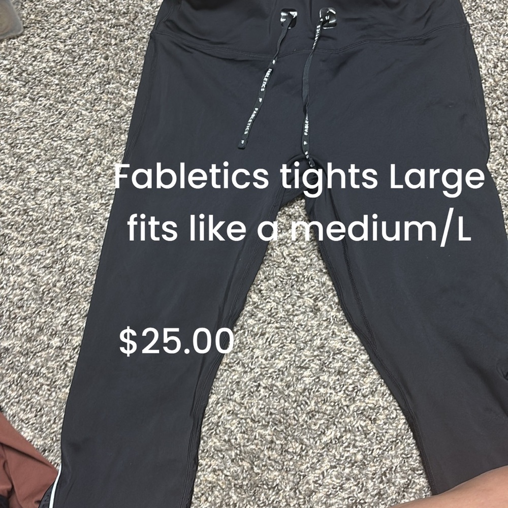 Fabletics Black Active Leggings - Large
